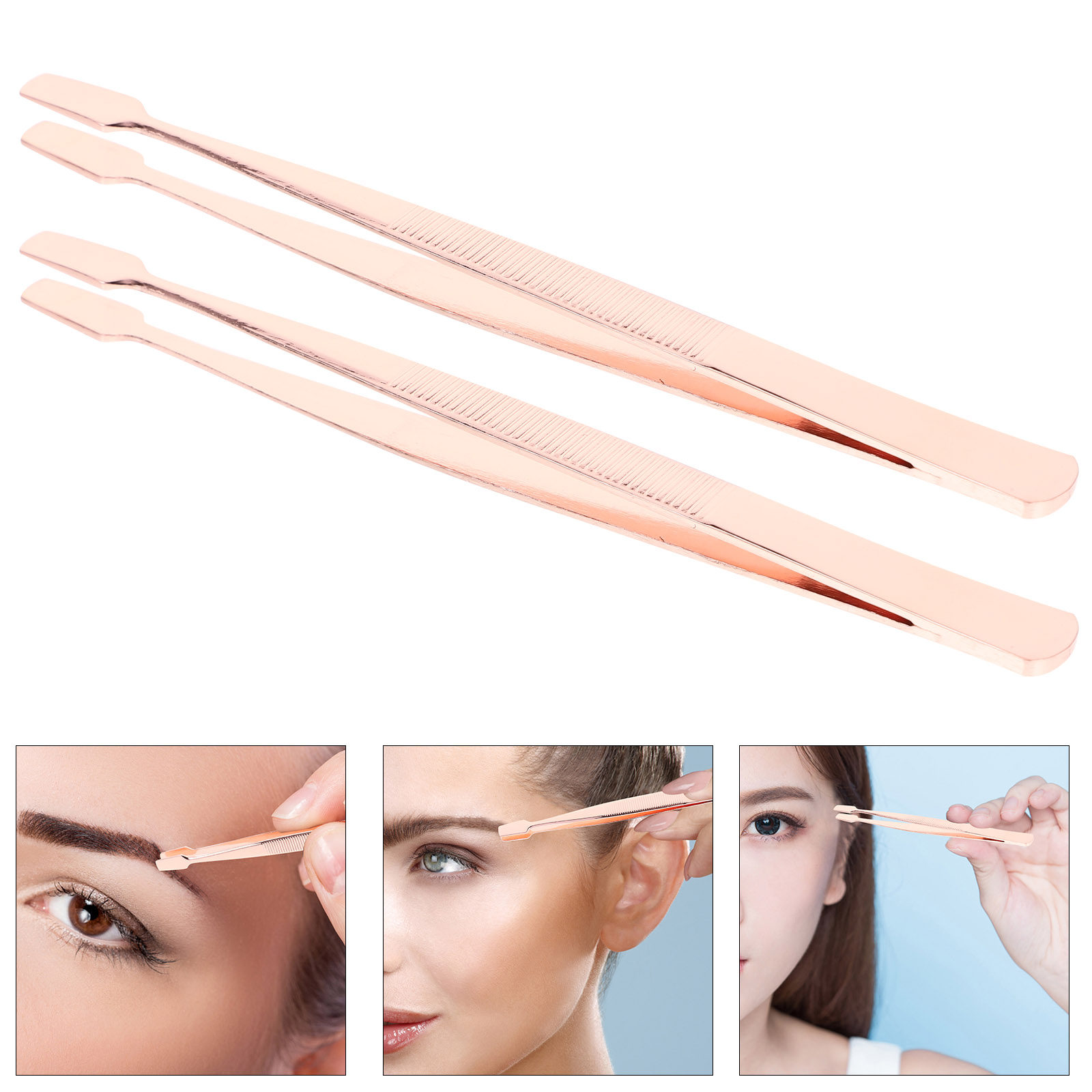 Eyelash Extension Is Safe - 4Pcs Metal Eyelash Extension Tweezers Comfortable