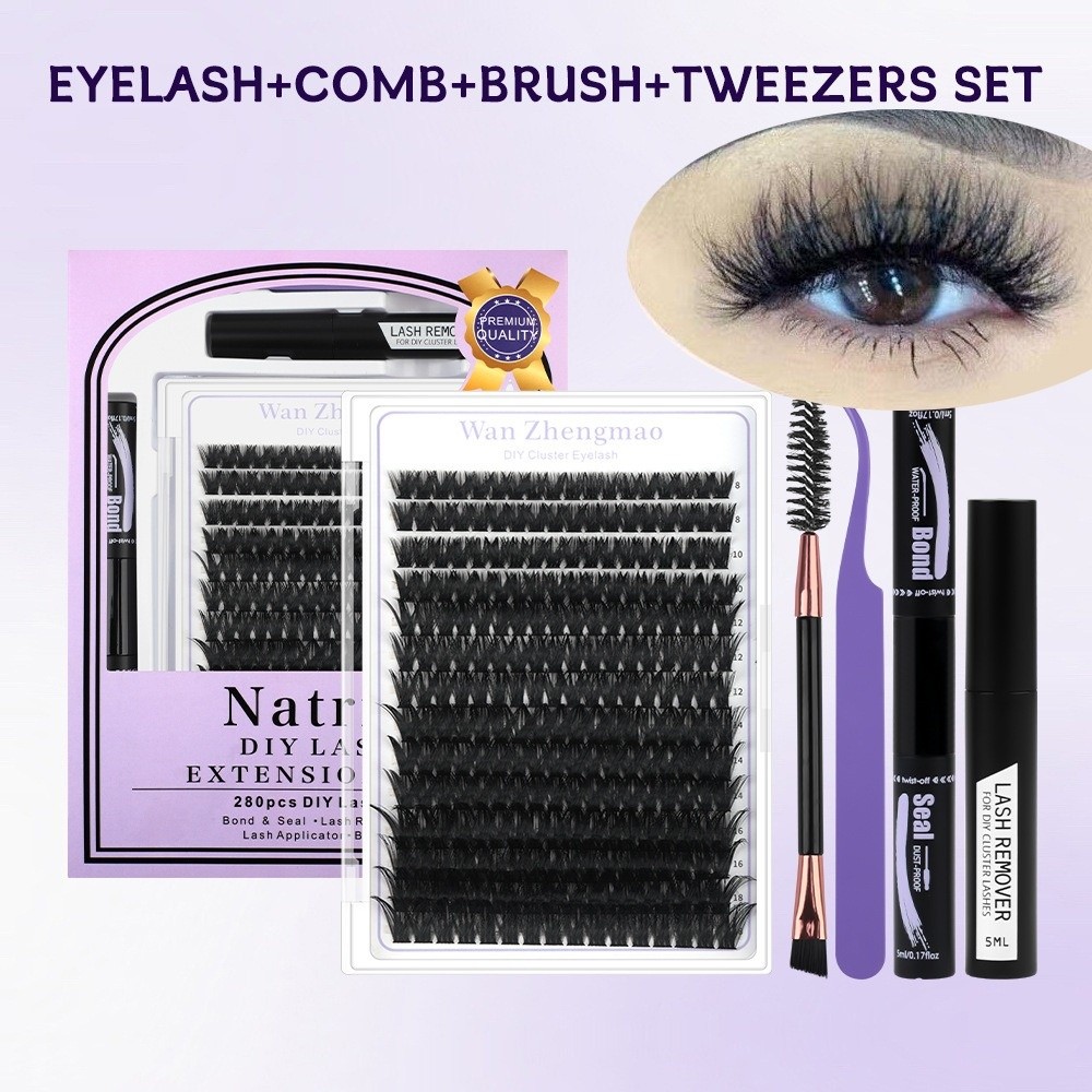 Eyelash Extension Wispy - 8-18mm Length False Eyelashes Bond and
