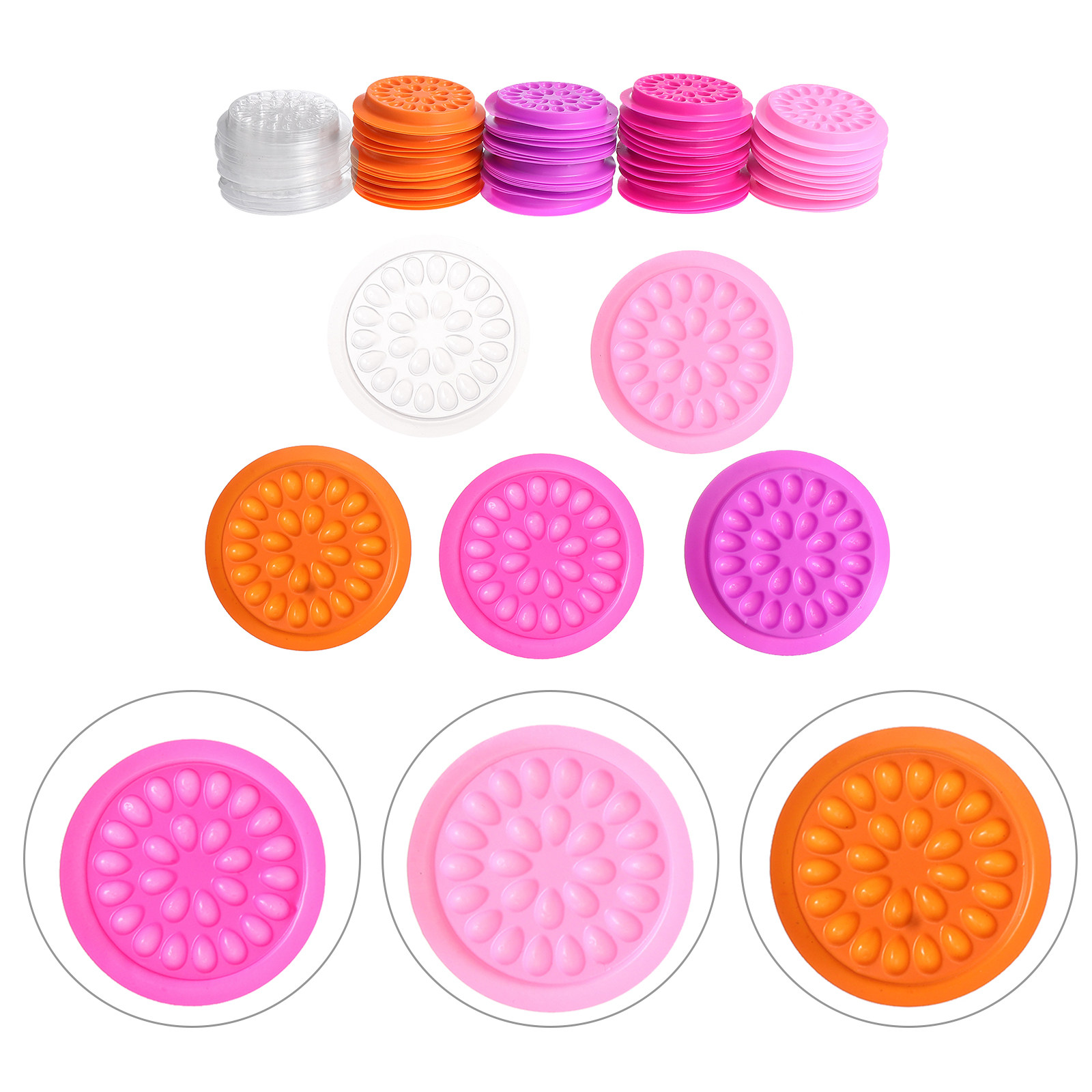 100Pcs Flower Shape Eyelash Gl - Eyelash Extension Is Safe review and price